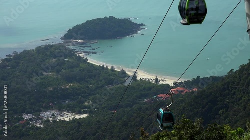 mountain view to the langkawi small islands.