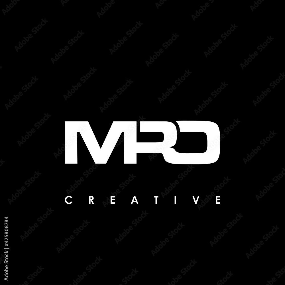 MRO Letter Initial Logo Design Template Vector Illustration