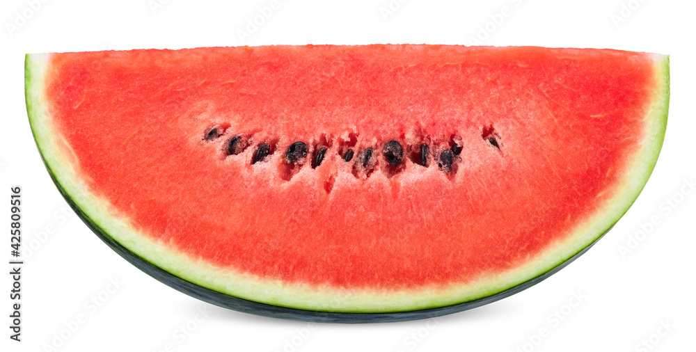Slice watermelom isolated on white with clipping path Slice watermelom isolated on white with clipping path