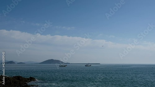 Gogunsan Islands Munyeodo seascape in Gunsan, Korea photo