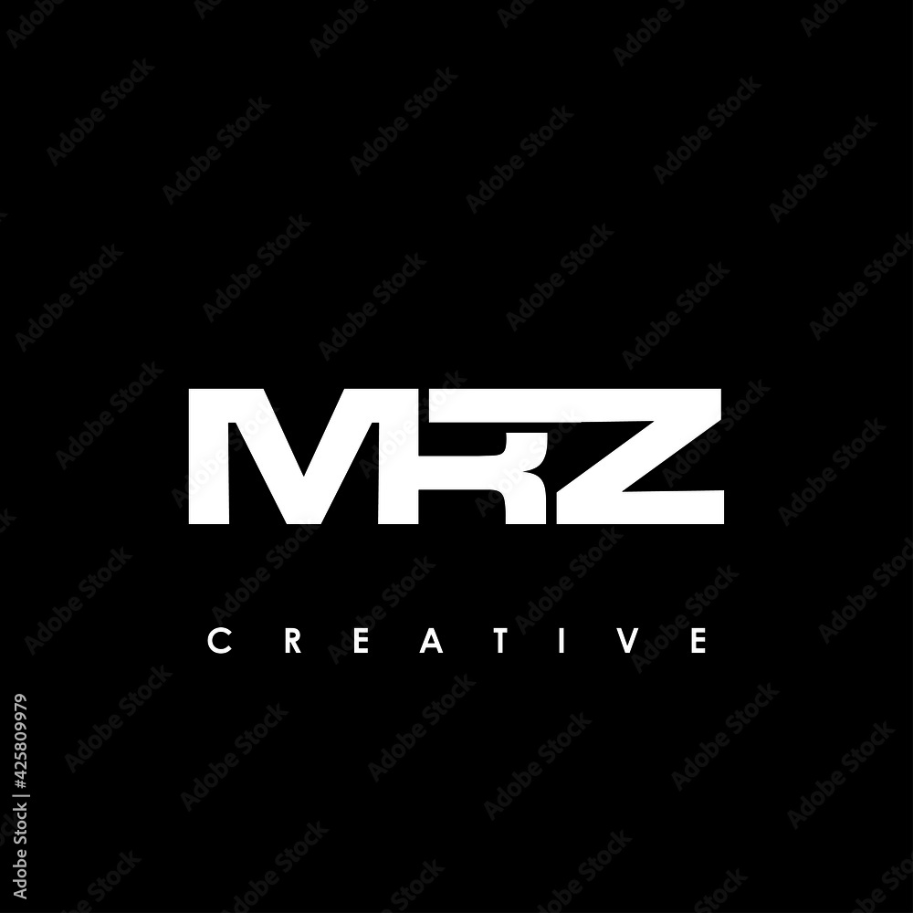 MRZ Letter Initial Logo Design Template Vector Illustration Stock