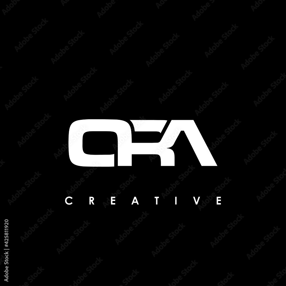 ORA Letter Initial Logo Design Template Vector Illustration - obrazy, fototapety, plakaty 