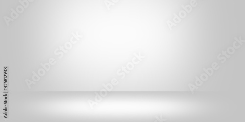 Abstract gray background for displaying your products with the light center, illustration wallpaper 