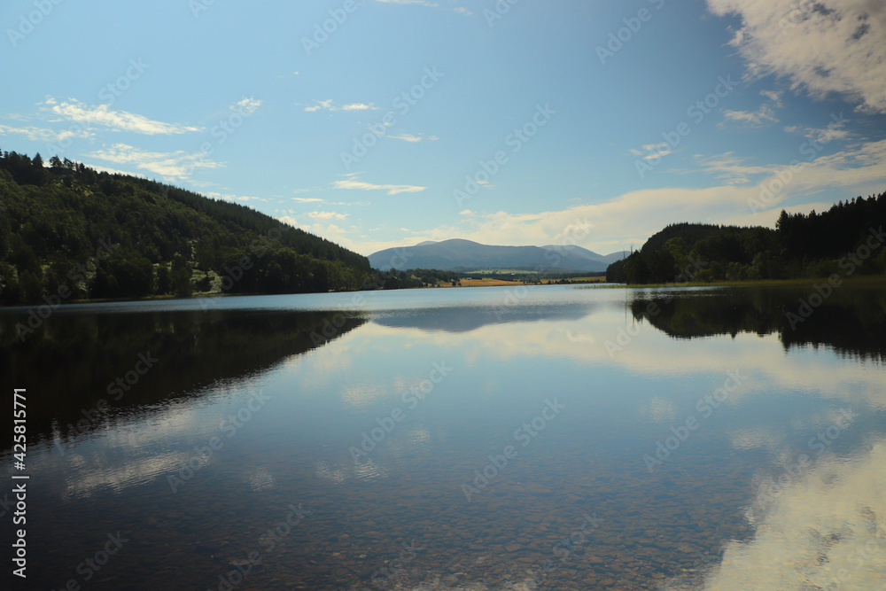 Paddling in Loch Pityoulish in the summer Paddling in Loch Pityoulish in the summer