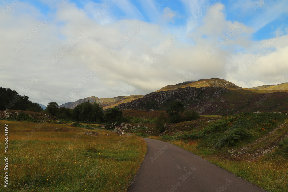 Winding path through Glen Strathfarrar 