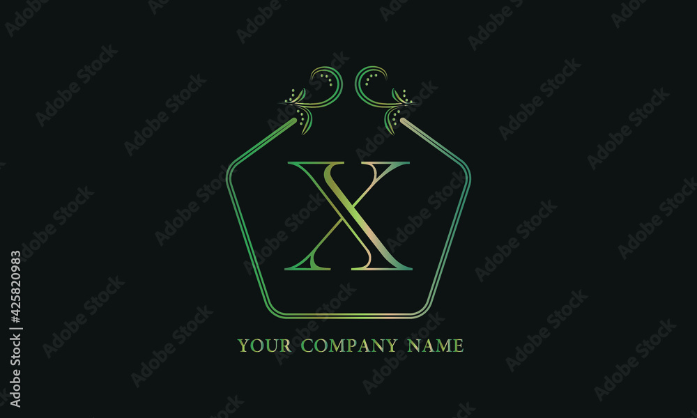 A simple decorative monogram with the alphabetic letter X. A sign of a company, boutique, restaurant, business, etc. A simple decorative monogram with the alphabetic letter X. A sign of a company, boutique, restaurant, business, etc.