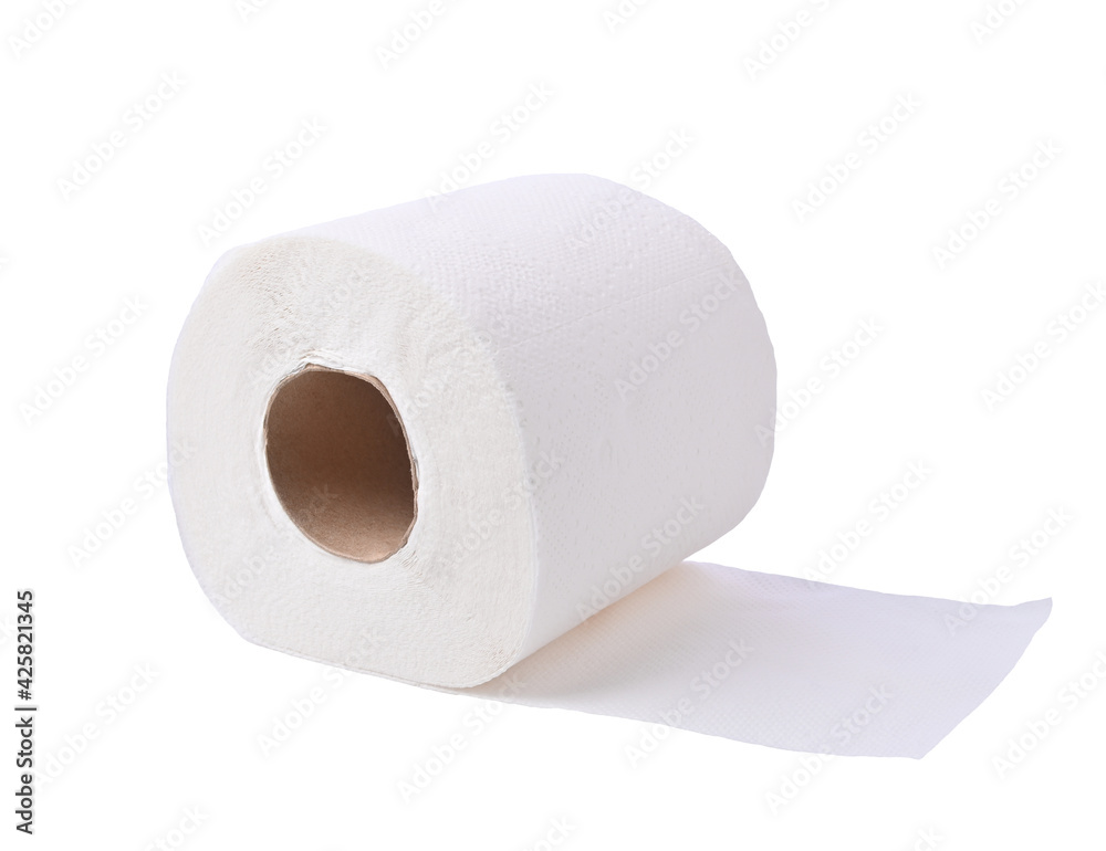 Toilet paper isolated on white background Toilet paper isolated on white background