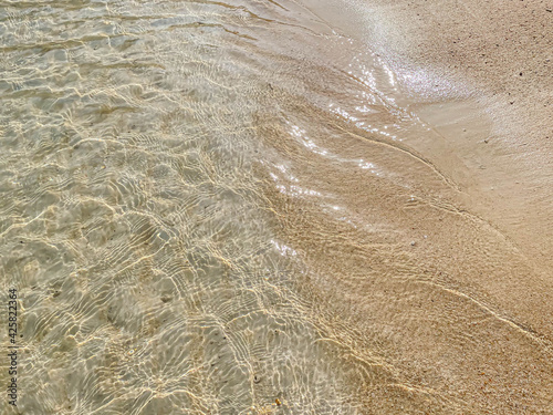 Abstract blurry nature background of beach and sea for summer and travel concept and idea.