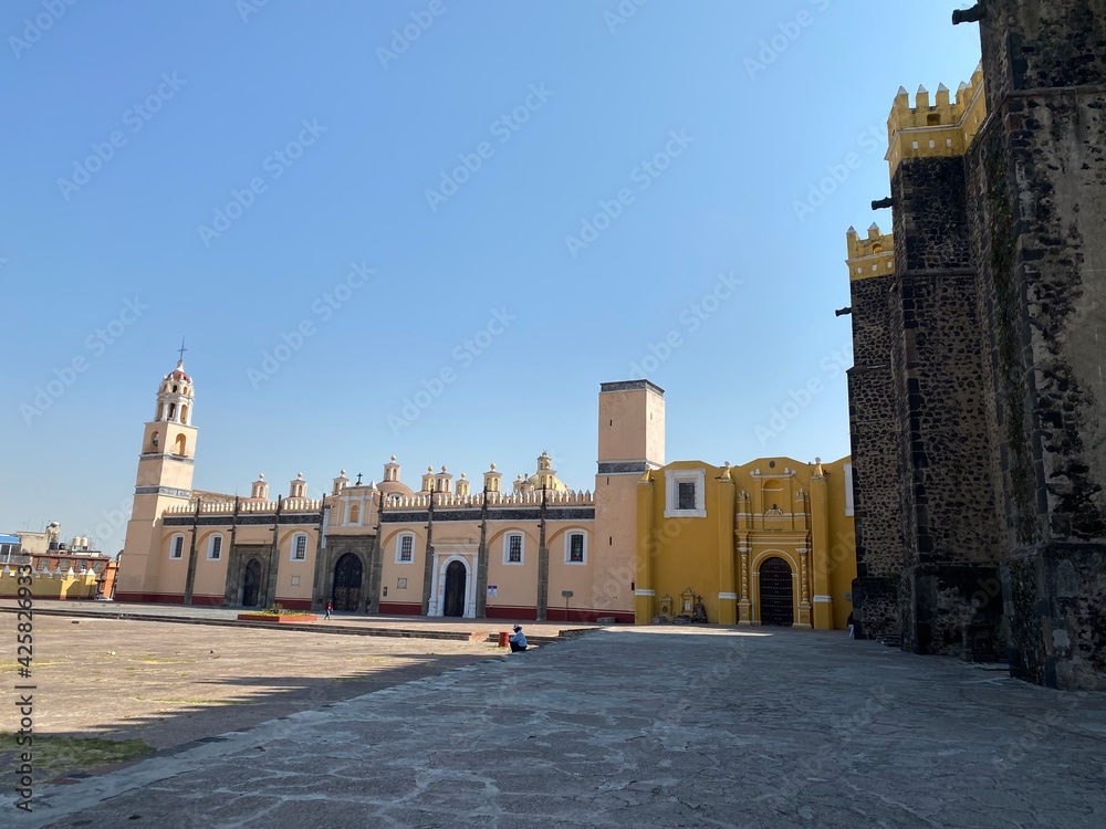 church of cholula mexico