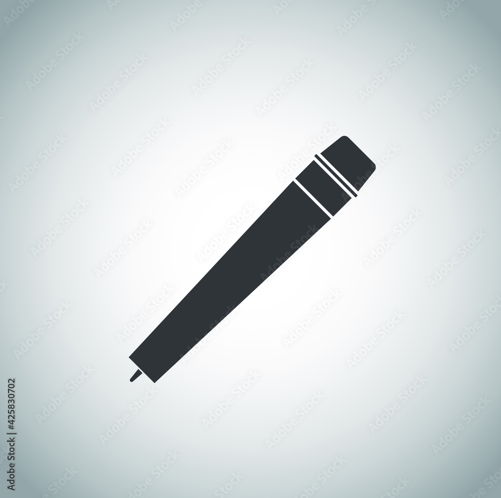 Microphone icon on white background Microphone icon on white background