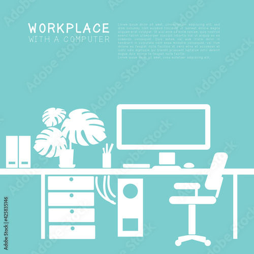 workplace for office or freelancing