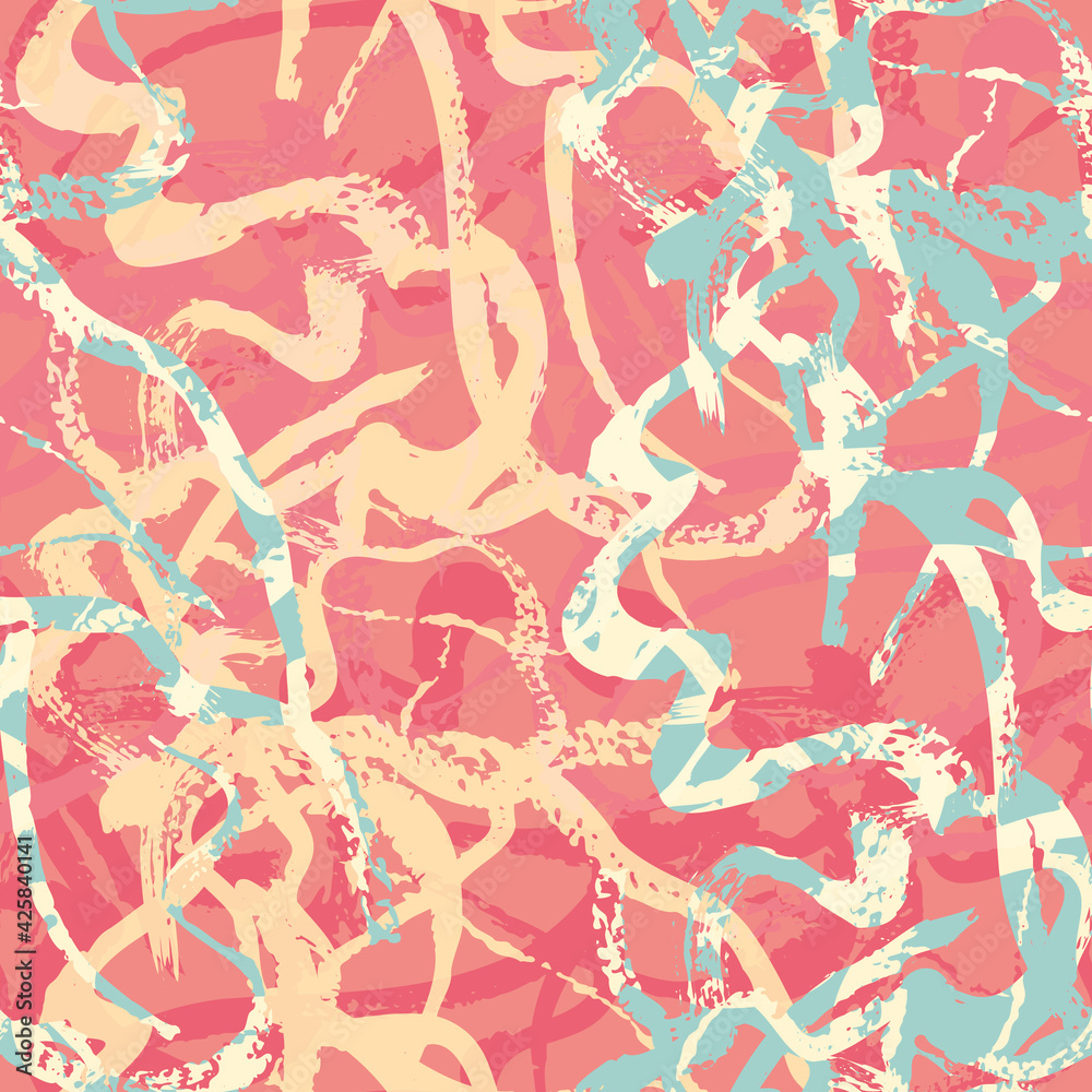 Vector paper marbling effect fluid paint seamless pattern background. Backdrop of streaked, variegated blended swirls. Faux marble texture in pastel blue pink yellow. Ebru all over print for summer Vector paper marbling effect fluid paint seamless pattern background. Backdrop of streaked, variegated blended swirls. Faux marble texture in pastel blue pink yellow. Ebru all over print for summer