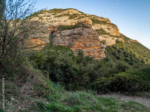 environment of the road towards the gorges of san julian in the municipal term of nueno in the province of huesca photo