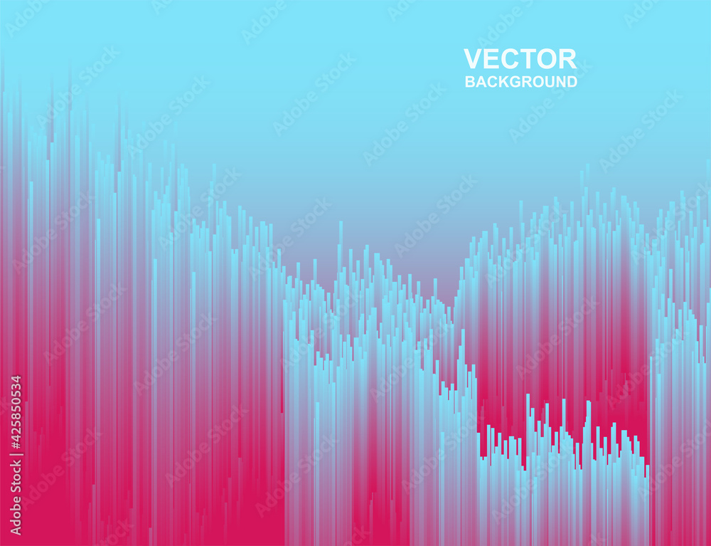 Abstract. colorful consisting of lines. sound wave dynamic concept. modern  background .Vector.