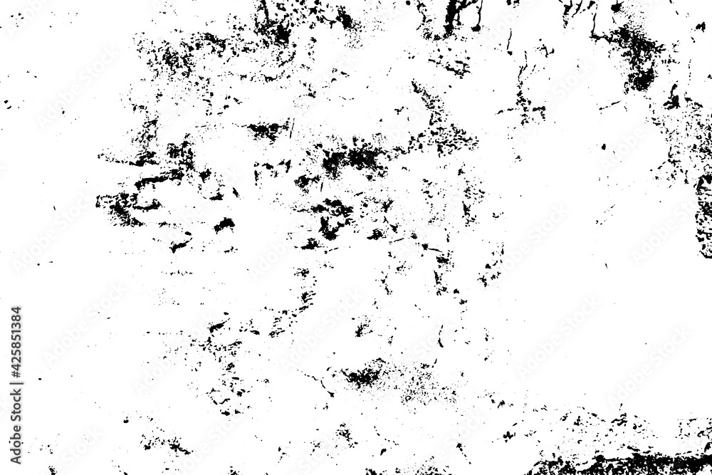 Vector grunge texture effect. Abstract black and white background.