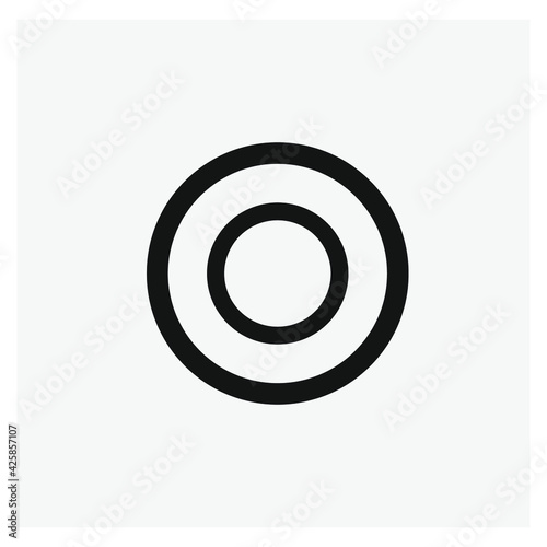 Target vector icon. Editable stroke. Linear style sign for use on web design and mobile apps, logo. Symbol illustration. Pixel vector graphics - Vector