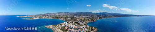Photos Panorama of the coastline in the Coral Bay area, Cyprus.