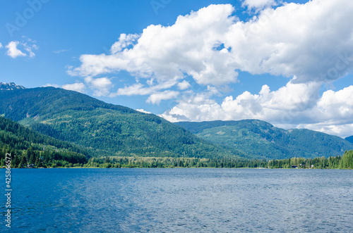 Majestic mountain lake in Canada. © karamysh