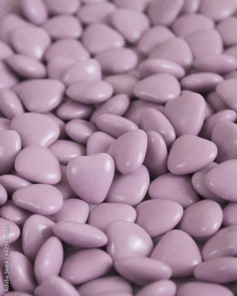 purple candy heart pattern, background. Monochrome. purple candy heart pattern, background. Monochrome.