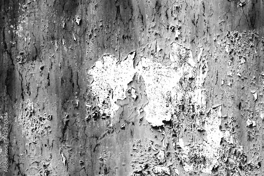 Fototapeta premium Metal texture with scratches and cracks which can be used as a background