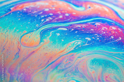 Canvas-taulu Colorful oil slick art abstract background backdrop rainbow photo texture