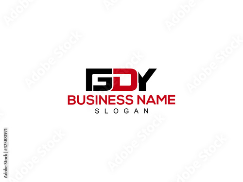 Obraz na płótnie Creative GDY Logo Letter Vector For Brand
