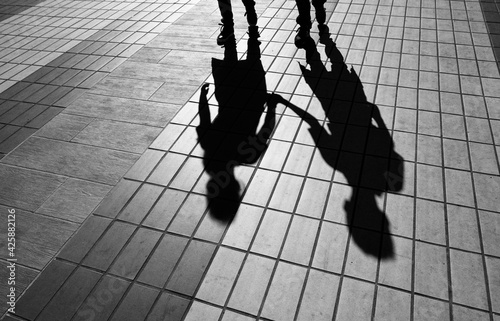 Foto Silhouette of Childs