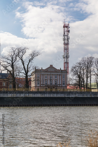 transmitter tower for radio and GSM signals photo