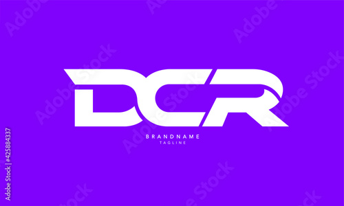 Alphabet letters Initials Monogram logo DCR, DC, CR photo