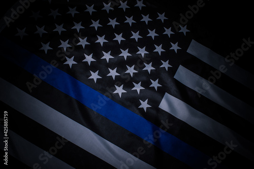 Police Thin Blue Line Flag