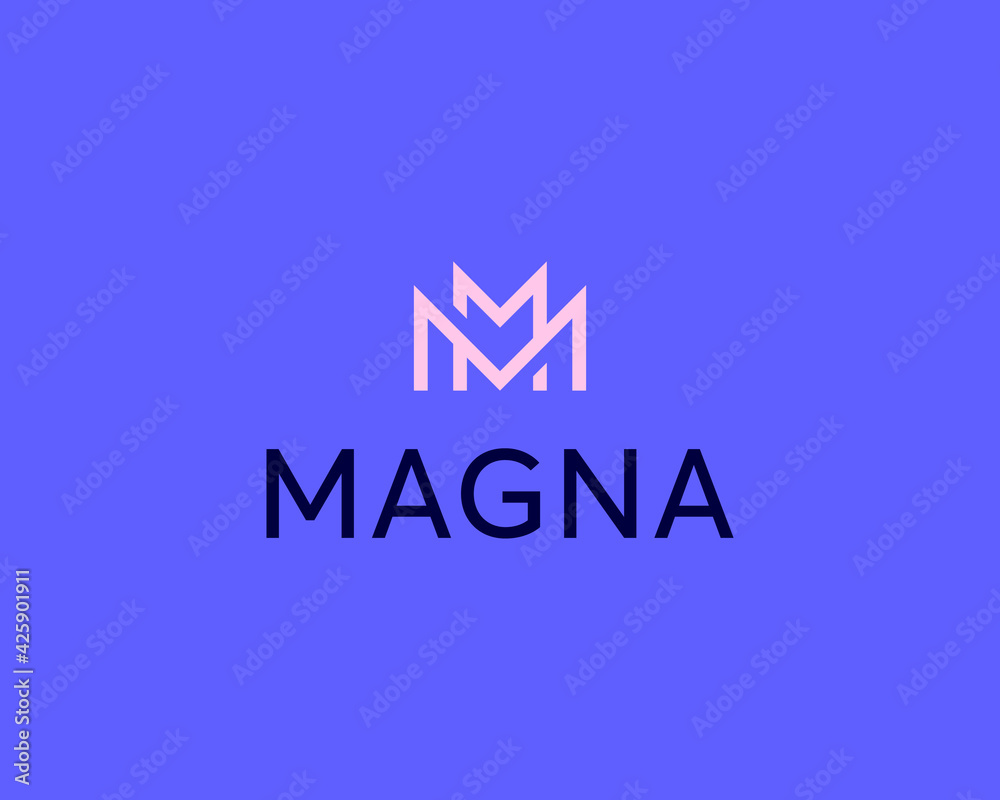 Abstract crown, letter M logo design template. Universal creative minimalistic monogram symbol. Elegant vector icon sign logotype. Abstract crown, letter M logo design template. Universal creative minimalistic monogram symbol. Elegant vector icon sign logotype.