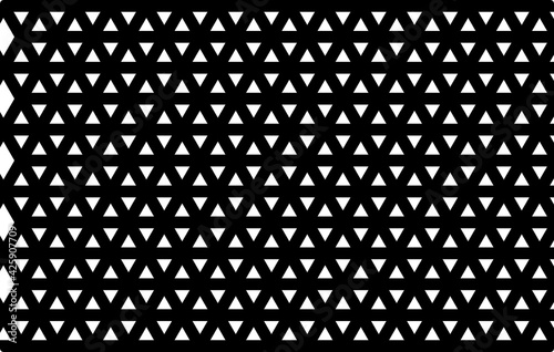 Patrón de rayas negras diagonales cruzadas creando figuras hexagonales sobre fondo blanco