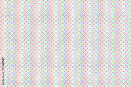 Patrón de círculos en colores pastel semitransparentes con borde negro ordenados en vertical