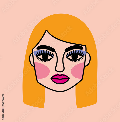 surreal beautiful woman