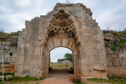 Evdir Han is an impressive and colossal han with a plan unlike any other han in Anatolia  and located in a setting of stunning beauty and history  located 18 km from Antalya