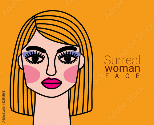 surreal woman card