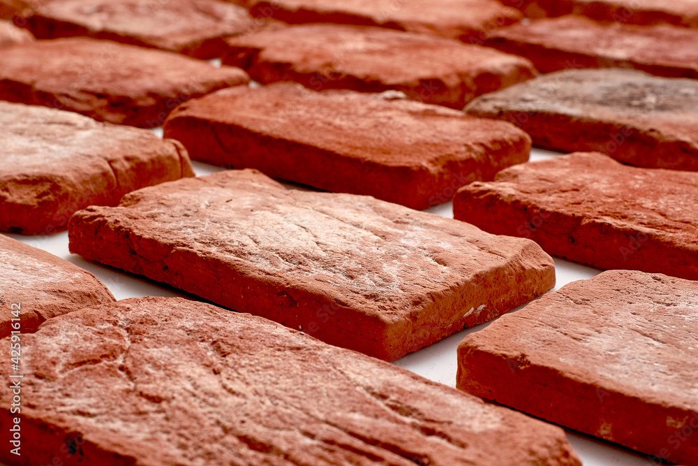 Old orange bricks. High quality photo Old orange bricks. High quality photo