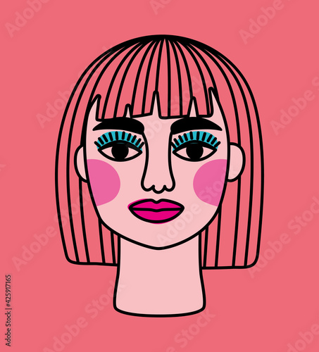 surreal teen face