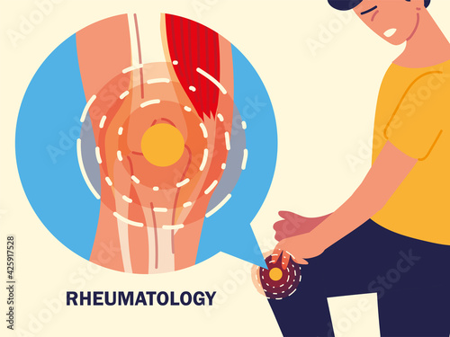 rheumatic knee human