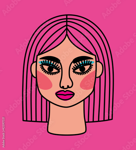 surreal pretty face