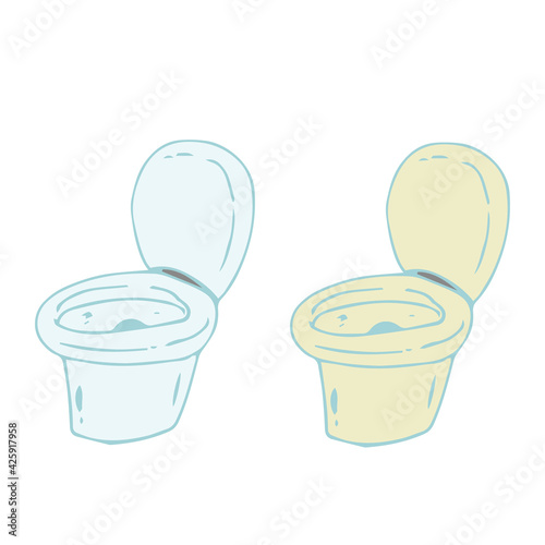 トイレの便器 2色