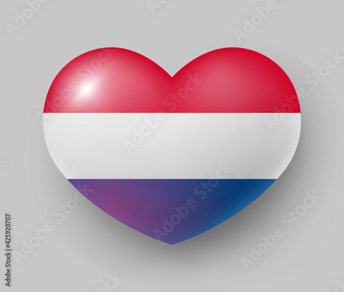 Heart shaped glossy national flag of Netherlands Free Download Heart shaped glossy national flag of Netherlands - GFXLoad