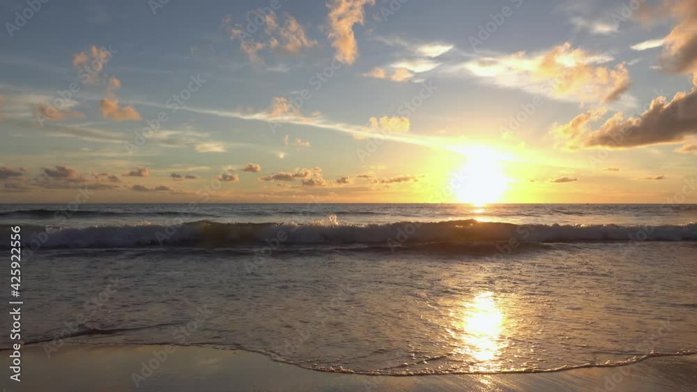 After covid19 sunset tropical beach sea. New normal after covid-19. Phuket Thailand beautiful tropical beach with sunset sky. Beautiful Phuket beach is famous tourist destination at Andaman sea summer After covid19 sunset tropical beach sea. New normal after covid-19. Phuket Thailand beautiful tropical beach with sunset sky. Beautiful Phuket beach is famous tourist destination at Andaman sea summer