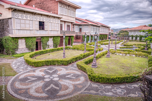 Beautifully reconstructed Filipino heritage and cultural houses that form part of Las Casas FIlipinas de Acuzar resort at Bagac, Bataan, Philippines. photo