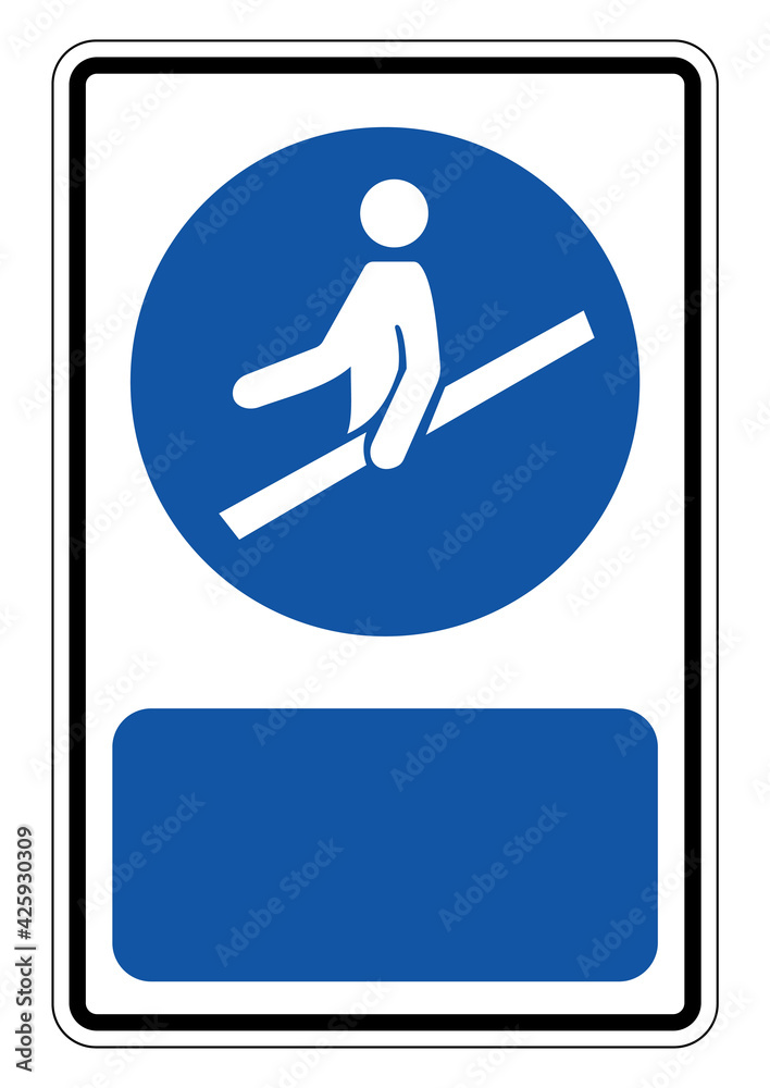 Forced symbol must hold the rail. Vector illustration. Forced symbol must hold the rail. Vector illustration.
