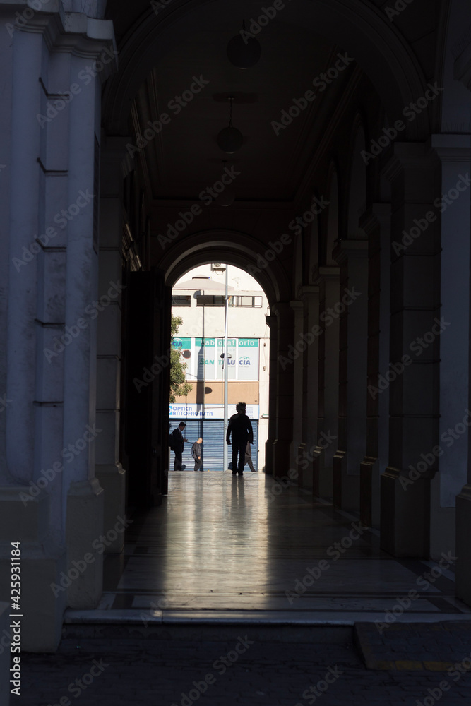 person in the corridor person in the corridor