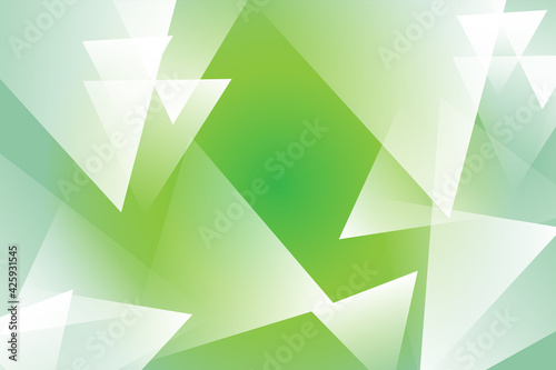 三角背景　abstract tryangle on light  green background	