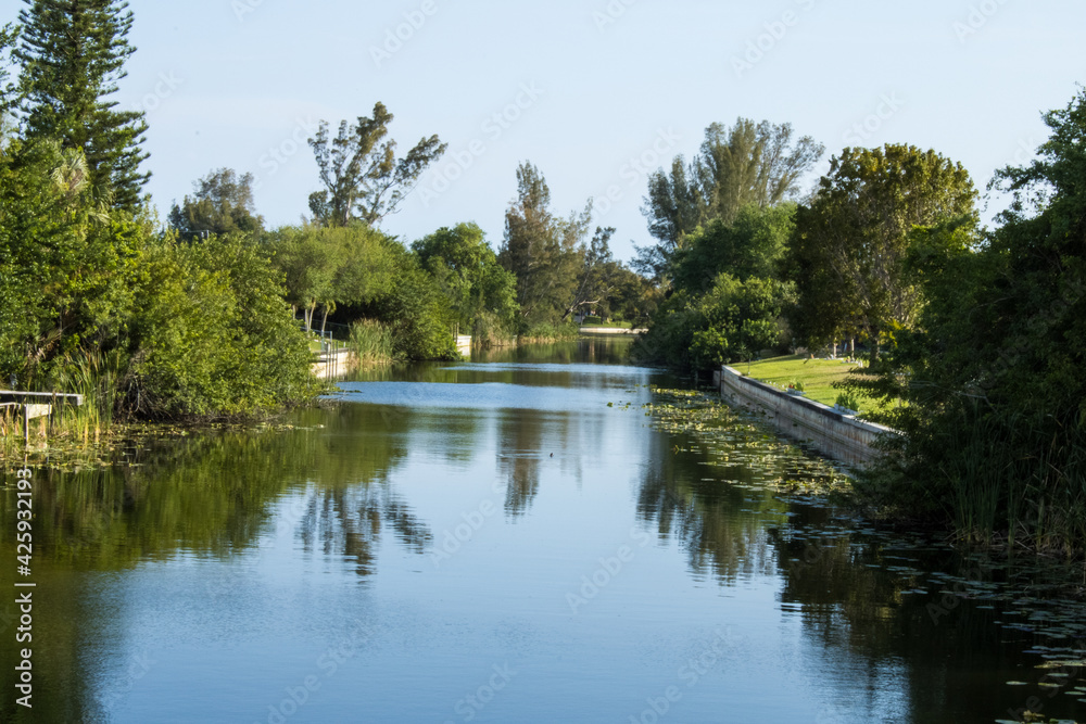Canal in Cape Coral, Florida 1