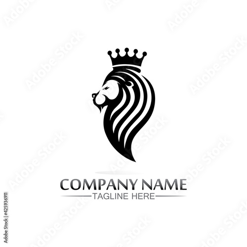 Crown Logo king logo queen logo  princess  Template vector icon illustration design imperial  royal  and  succes logo business