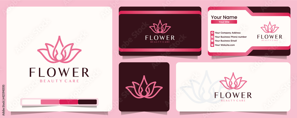 Naklejka premium flower , yoga , logo design inspiration